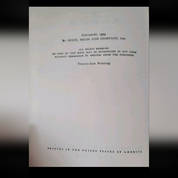 Vintage In The Steps Of The Master, H.V. Morton, 1934 Hardcover Book - Picture 5 of 9